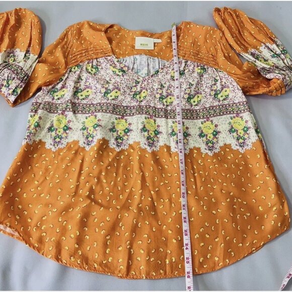 Anthropologie Women's Maeve Ceresco Peasant Top Size M - Picture 11 of 13